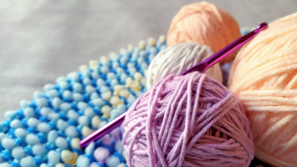 close-up of crochet hook 3.00 mm