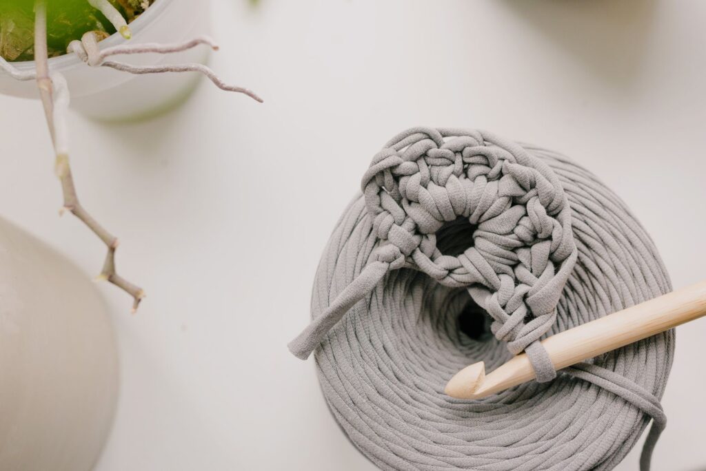 close-up of what does blocking mean in crochet